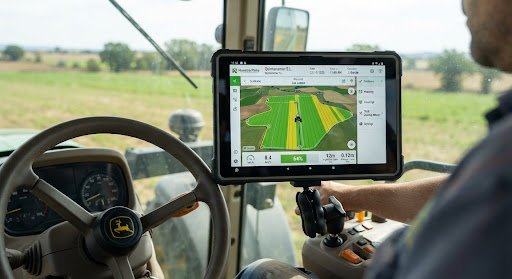 Guiado satelital GPS Topcon en cabina